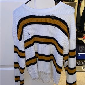 Distressed sweater